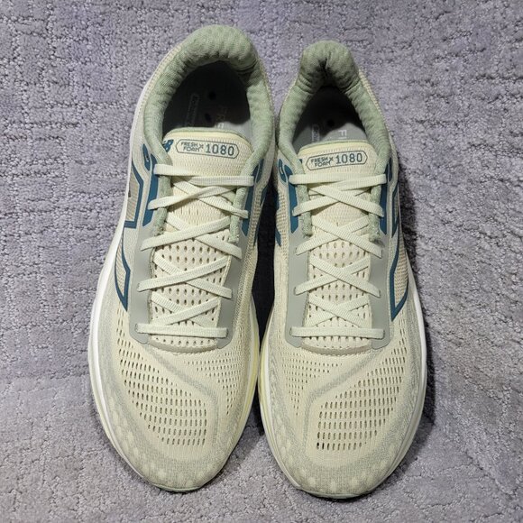 New Balance Fresh Foam X 1080V14 Mens Size 13 Beige Green Athletic Sneakers. - Picture 2 of 8